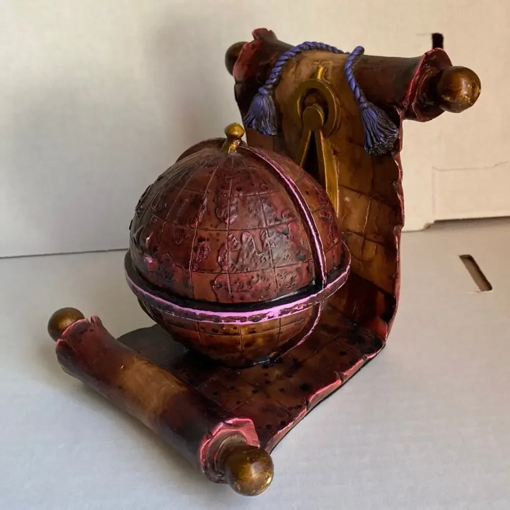 Explore Travel Compass World Medieval Hogwarts Bookend Decor Dark Academia Globe